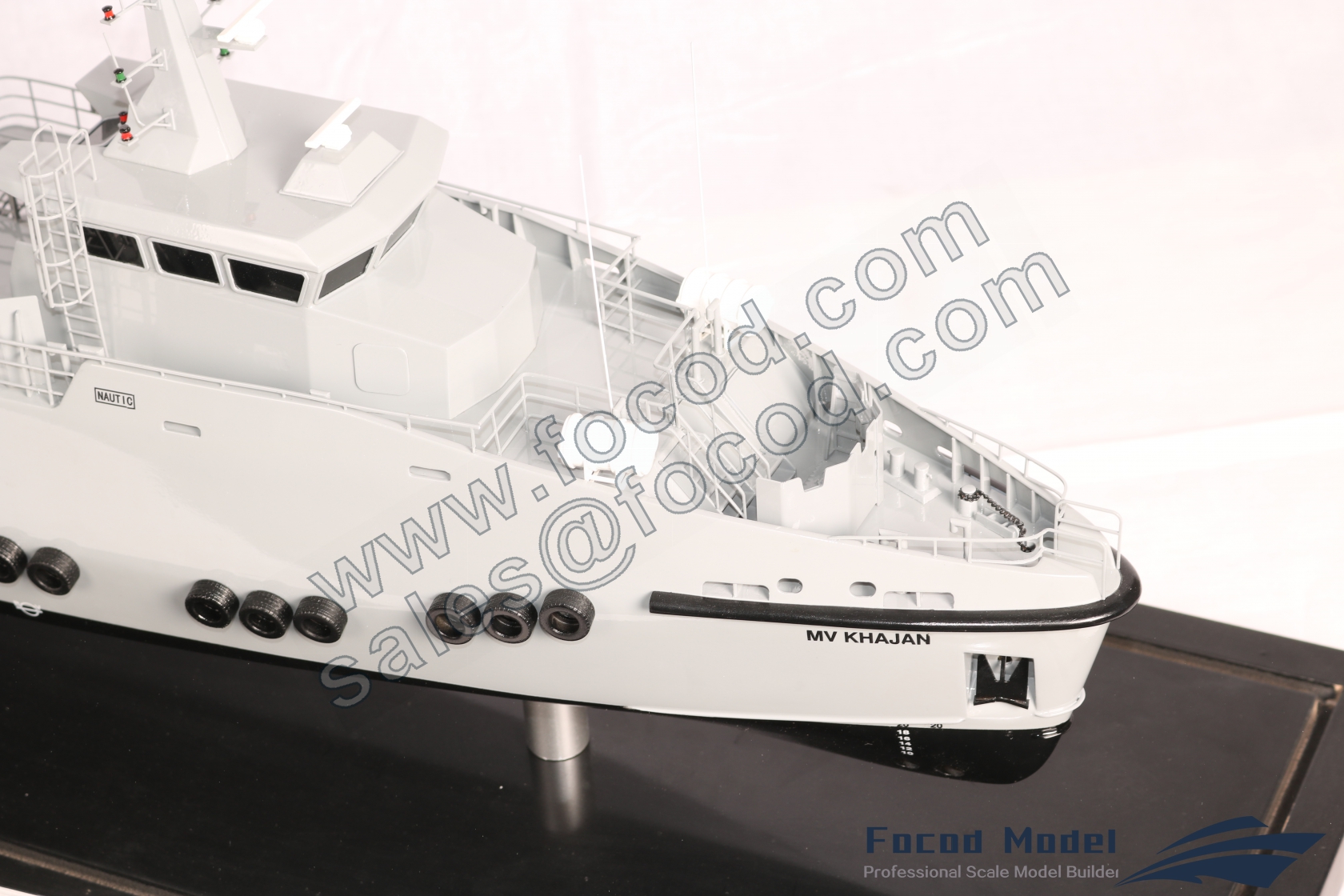 custom made model of 35m Crew Transfer Vessel